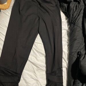 Black workout pants